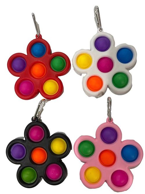 24 Pieces Flower Simple Dimple Pops Toys - Fidget Spinners