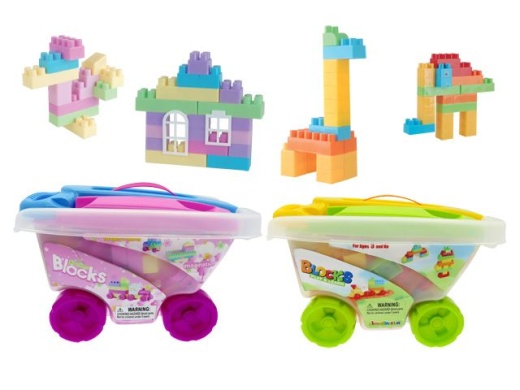 12 Pieces Blocks Cart Play Set - Block Play