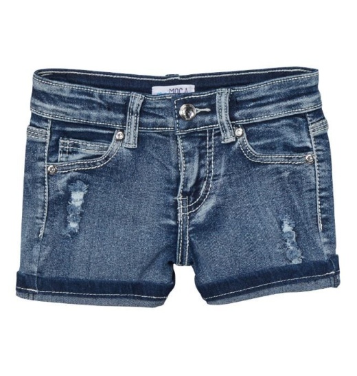 12 Pieces Girls' Denim Shorts. Size 7-14 - Girls Jeans