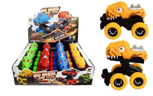 24 Pieces Dinosaur Crash Car Friction Powered - Cars, Planes, Trains & Bikes
