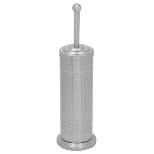 12 Pieces Home Basics Hideaway Toilet Brush with Heavy Weight Stainless Steel Handle