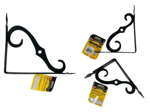 48 Pieces 8" x 10" Shelf Support in Black - Home Accessories