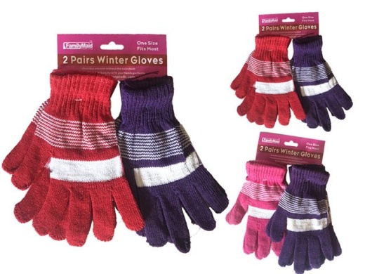 144 Pieces 2 Pair Winter Magic Gloves - Kids Winter Gloves