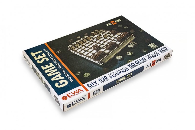 Game Set 1- Chess Checkers Battle Construction Kit