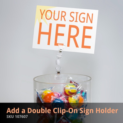 Azar Displays Clear Acrylic Double Photo Holder, Side by Side Dual Frame ,  Size 6W x 4H