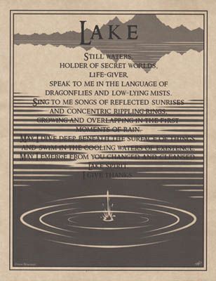 Lake Prayer Poster
