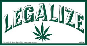 Legalize Marijuana Bumper Sticker
