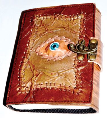 Sacred Eye Leather Blank Book W/ Latch
