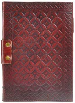 Triquetra Leather Blank Book W/ Latch