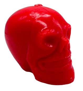 Red Skull Candle 3 1/2"