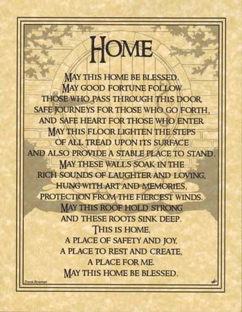Home Blessing Poster