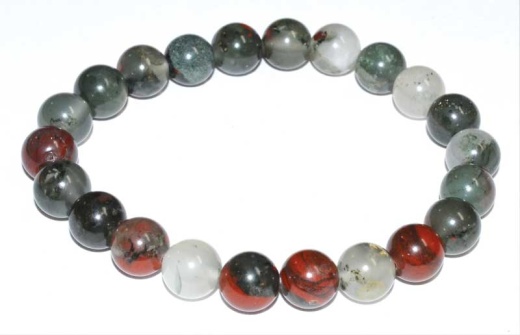 8Mm Bloodstone (Seftonite) Bracelet for Healing and Personal Power