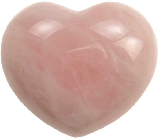 1 3/4" Rose Quartz Heart - Hand Carved Natural Stone for Love and Spiritual Practices