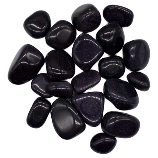 1 Lb Blue Goldstone Tumbled Stones