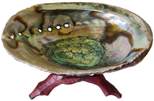 5-6 Inch Abalone Shell Incense Burner with Stand