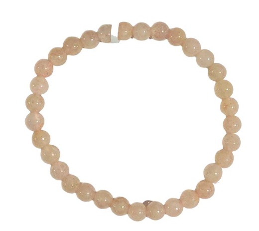 Strawberry Quartz Bracelet: Heart Chakra Healing Crystal Jewelry
