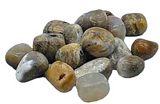 1 Lb Agate, Dendritic Tumbled - A Natural Wonder