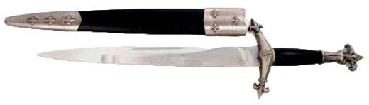 Fleur De Lis Medieval Athame