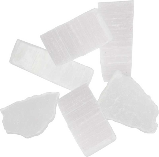 Selenite Mini Cubes 20 Pk - Natural Protection and Good Luck