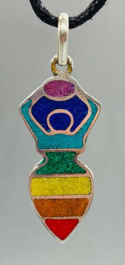 1 3/4" Chakra Goddess Pendant