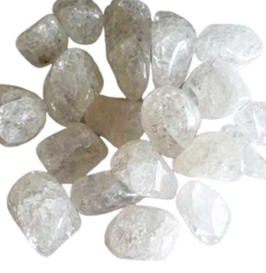 1 Lb Quartz Cracked Tumbled Stones - Absorb and Store Energy Naturally