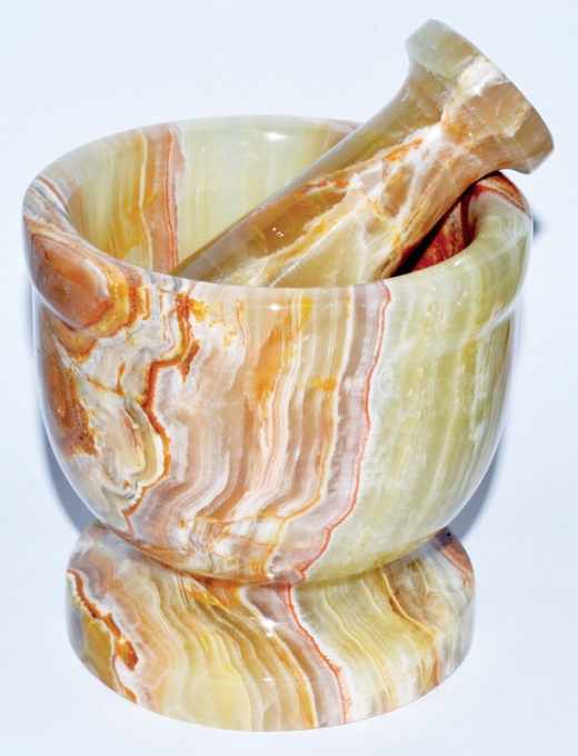 4" Onyx Mortar And Pestle Set