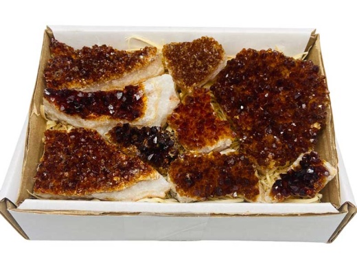 2Kg Flat Of Citrine Points