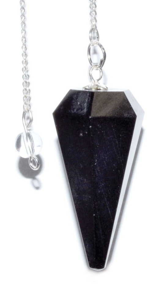 6-Sided Black Tourmaline Pendulum for Chakra Alignment and Energy Cleansing