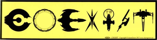 Coexist SciFi Bumper Sticker
