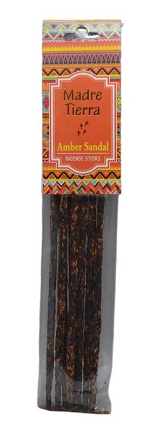 Amber Sandal Incense Sticks - Hand Rolled Madre Tierra