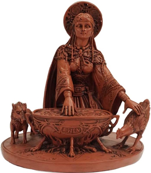 8 1/2" Cerridewen Goddess Figurine