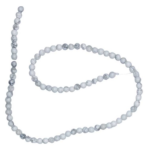 4Mm Howlite Beads for Jewelry Making