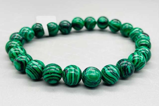 8Mm Malachite Synthetic Bracelet