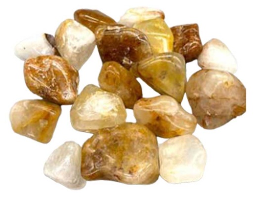 1 Lb Golden Healer Pebbles - Unique Healing Quartz Crystals