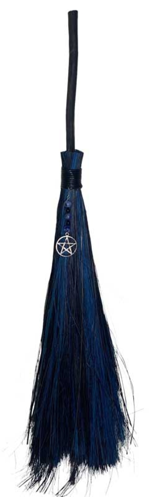 21" Pentagram Black & Cobalt Broom