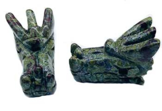 Dragon's Head Jasper, Dragon Blood - Set of 2