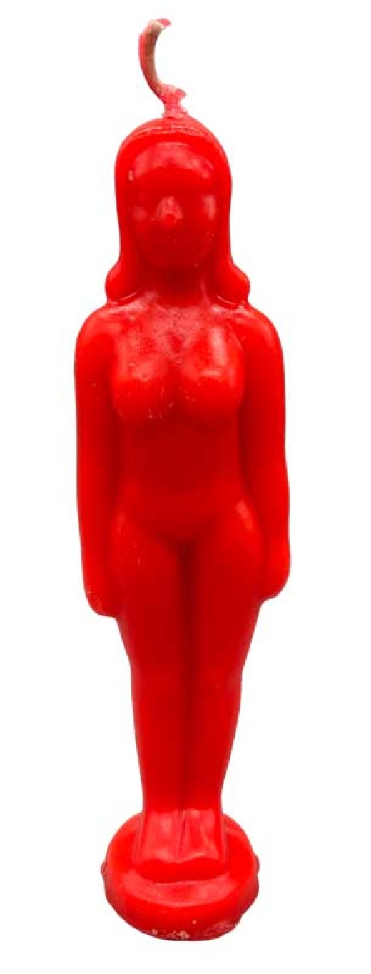 6 3/4" Red Woman Candle - Energy, Strength, Power & Passion