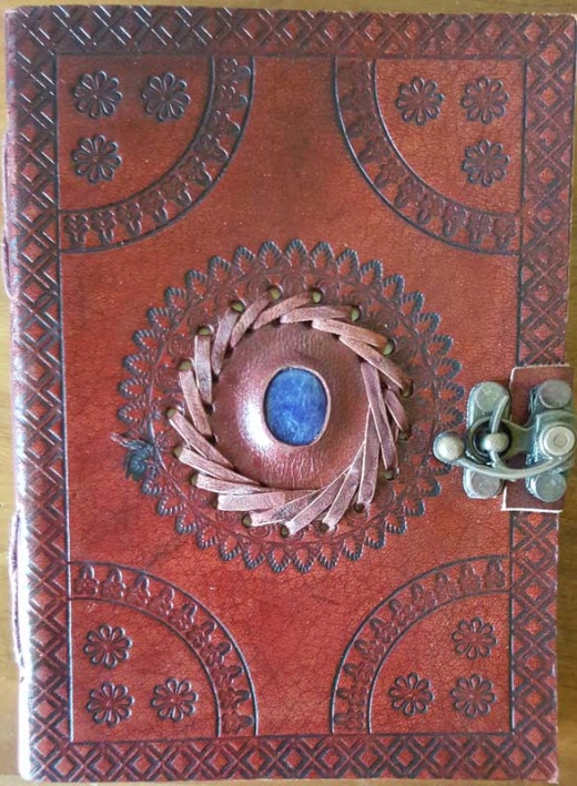 5" X 7" God's Eye Embossed Leather Journal with Latch
