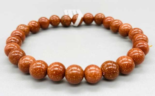 8Mm Gold Stone Bracelet