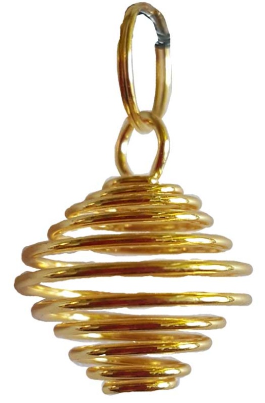 Set of 24, 3/4-inch Gold Plated Coils for Jewelry Making
