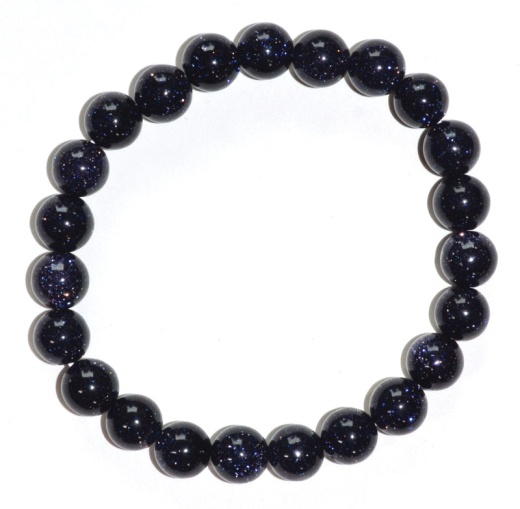 8Mm Blue Goldstone Bracelet - A Symbol of Spiritual Growth and Protection