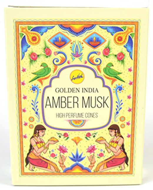 10 Amber Musk Backflow Cones by Sree Vani