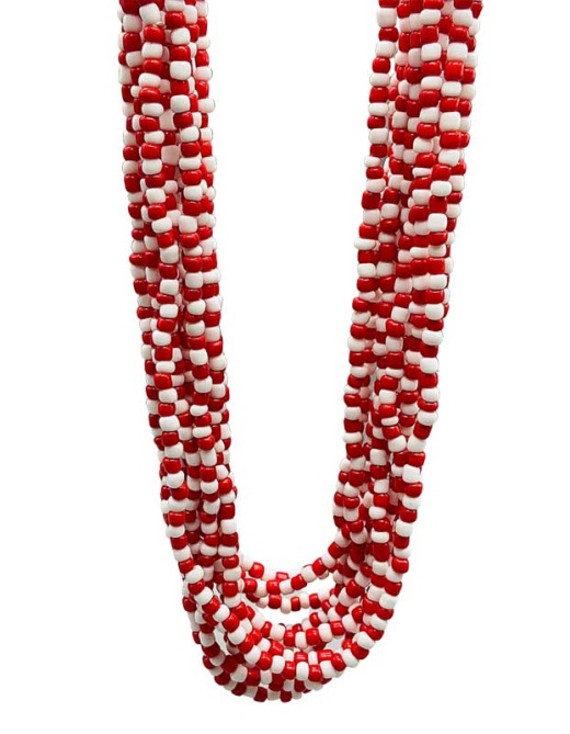 Shango Santeria Necklace - Set of 12 Beaded Necklaces