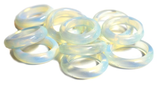 Set of 25 Opalite Rings (Assorted Sizes 6-10)