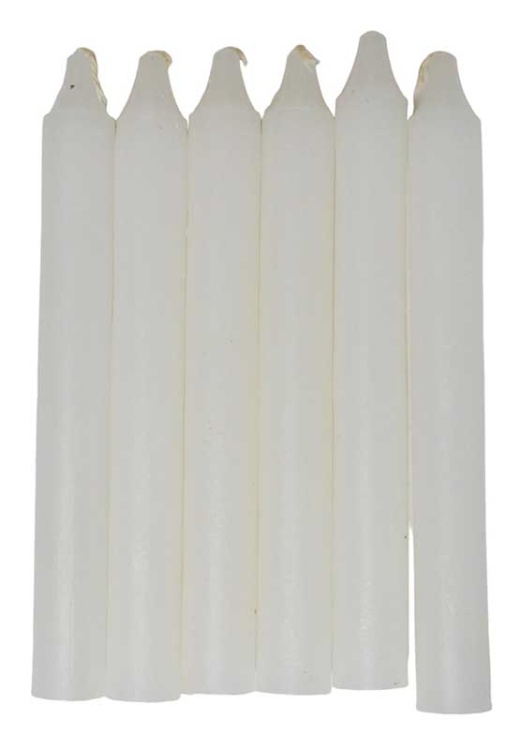 White Household Candle Set of 6