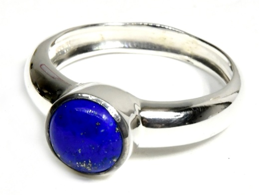 Size 9 Lapis Ring - Lapis Lazuli Sterling Silver Ring