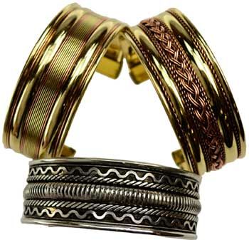 1" Assorted Two Tone Celtic Themed Bracelet