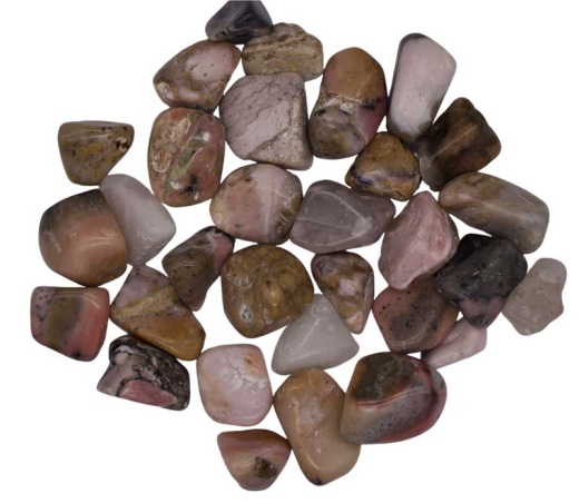 1 Lb Pink Tumbled Opal Stones from Peru