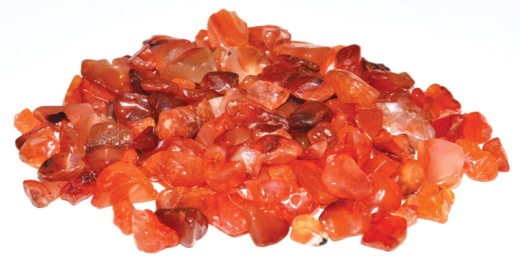 1 Lb Carnelian Tumbled Chips - 3-5Mm
