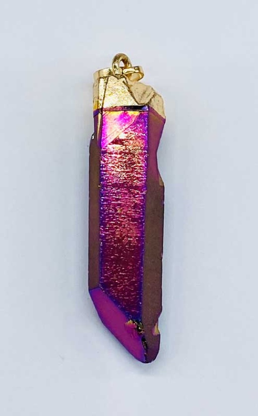2" Rainbow Quartz Pendant